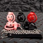 Sakura Ultra Small Chastity Cage Mini Couple Erotic Traction Chain Cock Cage