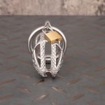 Dragon Scale Stainless Steel Chastity Cage Metal Cock Cage Round Ring - Image 2