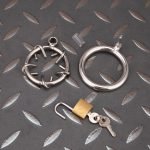 Stainless Steel Spiked Chastity Cage Metal Cock Cage - Image 7