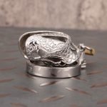 Dragon Scale Stainless Steel Chastity Cage Metal Cock Cage Flat Ring - Image 8