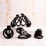 Customized Ghost Cage And Curved Ring Set