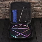 Stainless Steel Pentagram Shibari Suspension Ring – Bondage Rope Ring for Aerial Restraint, Gold/Silver/Rainbow - Image 7