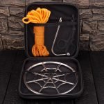 Stainless Steel Spider Web Shibari Suspension Ring – Bondage Rope Ring for Suspension, Silver / Rainbow - Image 8
