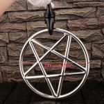 Stainless Steel Pentagram Shibari Suspension Ring – Bondage Rope Ring for Aerial Restraint, Gold/Silver/Rainbow - Image 18