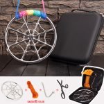 Stainless Steel Spider Web Shibari Suspension Ring – Bondage Rope Ring for Suspension, Silver / Rainbow - Image 10