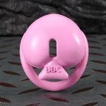 Pink Heart Chastity Cage with 4 Size Rings, Resin 3D Printed Male Chastity Device with Urinary Hole, Lightweight Comfortable Chastity Lock Set for Men - Image 7