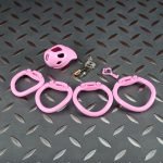 3D Printed Resin Chastity Cage, 2 Sizes Available, Cute Pink Lightweight Breathable Male Chastity Device with 4 Size Rings & Lock Keys for Men - Image 3
