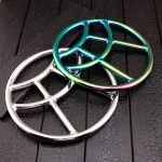 Stainless Steel Shibari Suspension Ring - 230mm Heavy-Duty Bondage Ring with Swivel Hook