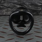 3D Printed Resin Black Heart Chastity Cage with 4 Size Rings, Male Chastity Device with Lock, Lightweight Comfortable Wear for Long Time Daily Use - Image 6