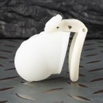 Resin 3D Printed Chastity Cage with Bowknot Design - 4 Sizes Resin Chastity Device Lightweight Male Chastity Lock with 2 Keys & 4 Replacement Rings - Image 7