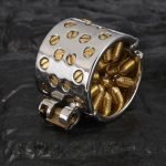 316 Stainless Steel CBT Ball Stretcher with Removable 24K Gold-Plated Spikes - Heavy Duty Chastity Cage Insert Lock for Advanced Play - Image 6