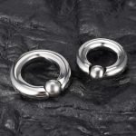316 Stainless Steel Ball Stretcher - Heavyweight Screw Type C-Ring, Hypoallergenic Male Enhancement Chastity Cage Accessory, Two Sizes (M/L) - Image 5