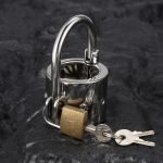 316 Stainless Steel Heavy Duty Spiked Ball Stretcher Lockable Scrotum Restraint BDSM CBT Device for Men - Image 2