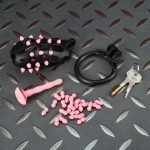 3D Printed Resin Spiked Chastity Cage with Urethral Plug, Removable Soft Spikes Male Chastity Device Set for BDSM - Image 4
