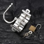 316 Stainless Steel Heavy Duty Spiked Ball Stretcher Lockable Scrotum Restraint BDSM CBT Device for Men - Image 4