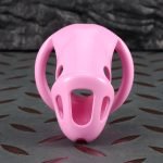3D Printed Resin Chastity Cage, 2 Sizes Available, Cute Pink Lightweight Breathable Male Chastity Device with 4 Size Rings & Lock Keys for Men - Image 7
