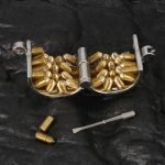 316 Stainless Steel CBT Ball Stretcher with Removable 24K Gold-Plated Spikes - Heavy Duty Chastity Cage Insert Lock for Advanced Play - Image 3