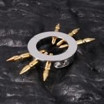 Stainless Steel Ball Stretcher with Spikes, Adjustable Male Genital Weight Ring, Extreme BDSM CBT Toy for Men, 6 Spikes Chastity Device, 212g Heavy Duty Scrotum Stretching Pendant - Image 2