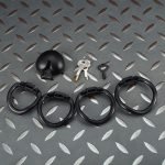 3D Printed Resin Black Heart Chastity Cage with 4 Size Rings, Male Chastity Device with Lock, Lightweight Comfortable Wear for Long Time Daily Use - Image 3