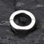 316 Stainless Steel Ball Stretcher Weight 56mm External Diameter 37mm Inner Diameter Heavy Duty C-Ring for Men with Allen Key Lock - Image 6