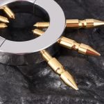 Stainless Steel Ball Stretcher with Spikes, Adjustable Male Genital Weight Ring, Extreme BDSM CBT Toy for Men, 6 Spikes Chastity Device, 212g Heavy Duty Scrotum Stretching Pendant - Image 4