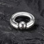 316 Stainless Steel Ball Stretcher - Heavyweight Screw Type C-Ring, Hypoallergenic Male Enhancement Chastity Cage Accessory, Two Sizes (M/L) - Image 8