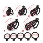 3D Printed Resin Spiked Chastity Cage with Urethral Plug, Removable Soft Spikes Male Chastity Device Set for BDSM - Image 6