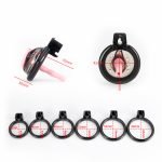 3D Printed Resin Chastity Cage with Silicone Urethral Plug, 6 Size Rings, Lock & Keys - Lightweight Small Chastity Device for Men - Image 9
