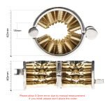 316 Stainless Steel CBT Ball Stretcher with Removable 24K Gold-Plated Spikes - Heavy Duty Chastity Cage Insert Lock for Advanced Play - Image 7