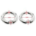 316 Stainless Steel Ball Stretcher - Heavyweight Screw Type C-Ring, Hypoallergenic Male Enhancement Chastity Cage Accessory, Two Sizes (M/L) - Image 9