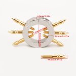 Stainless Steel Ball Stretcher with Spikes, Adjustable Male Genital Weight Ring, Extreme BDSM CBT Toy for Men, 6 Spikes Chastity Device, 212g Heavy Duty Scrotum Stretching Pendant - Image 5