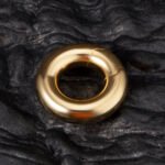 Adjustable 316 Stainless Steel 24K Gold Plated Ball Stretcher Weight - 417g Heavy C-Ring for Men