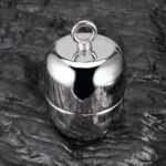 Heavy 316 Stainless Steel Ball Stretcher with Leash, 2611G Weighted BDSM Bondage Cage with Allen Key
