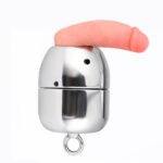 Heavy 316 Stainless Steel Ball Stretcher with Leash, 2611G Weighted BDSM Bondage Cage with Allen Key - Image 8