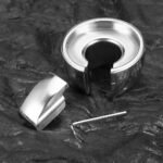 Heavy 316 Stainless Steel Ball Stretcher with Leash, 2611G Weighted BDSM Bondage Cage with Allen Key - Image 4