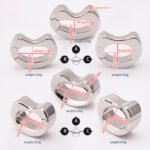 316 Stainless Steel Ball Stretcher Ring - 17mm/27mm Thick, 3 Sizes A/B/C, Heavy Duty Scrotum Weight for Men, 18+ Adult Use - Image 8