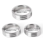 Heavy 316 Stainless Steel Ball Stretcher Ring for Men - 3 Sizes (40/45/50mm) - Image 7
