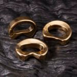 316 Stainless Steel 24K Gold-Plated Ball Stretcher / Cradle – 6 Sizes (17mm & 27mm Thickness)