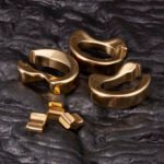 316 Stainless Steel 24K Gold-Plated Ball Stretcher / Cradle – 6 Sizes (17mm & 27mm Thickness) - Image 3