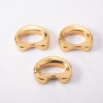 316 Stainless Steel 24K Gold-Plated Ball Stretcher / Cradle – 6 Sizes (17mm & 27mm Thickness) - Image 14